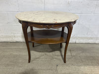 Stone Top Oval Table