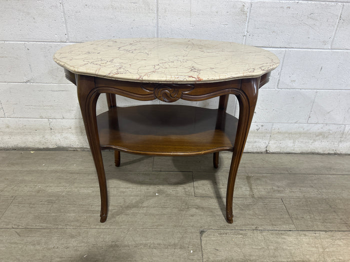 Stone Top Oval Table