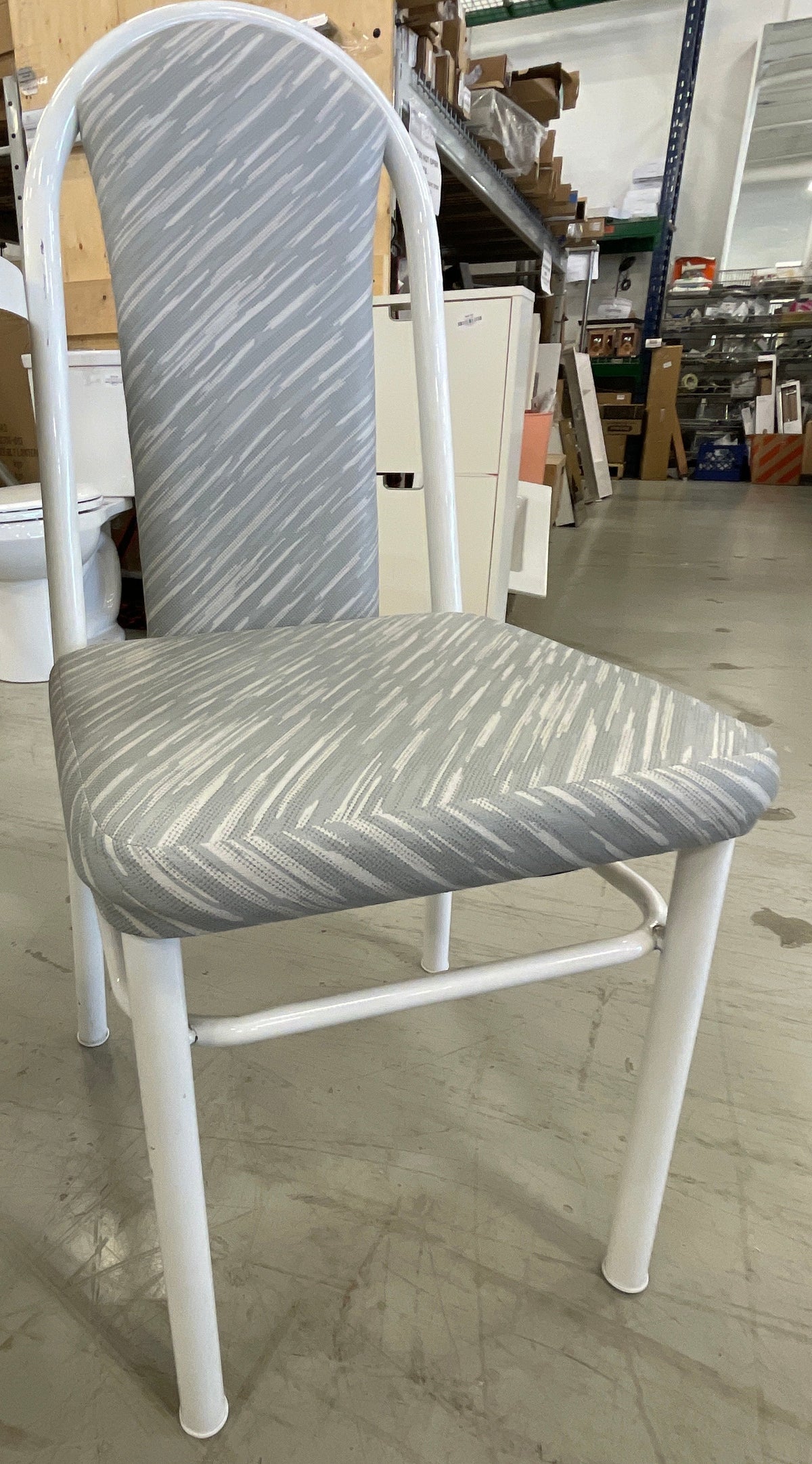 Cream and Gray Patio Set - Round Table and 2 Chairs