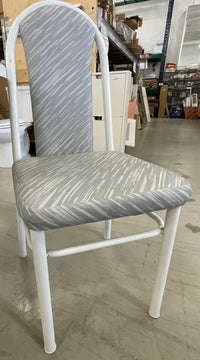 Cream and Gray Patio Set - Round Table and 2 Chairs