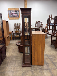 Traditional Dark Wood Curio Cabinet