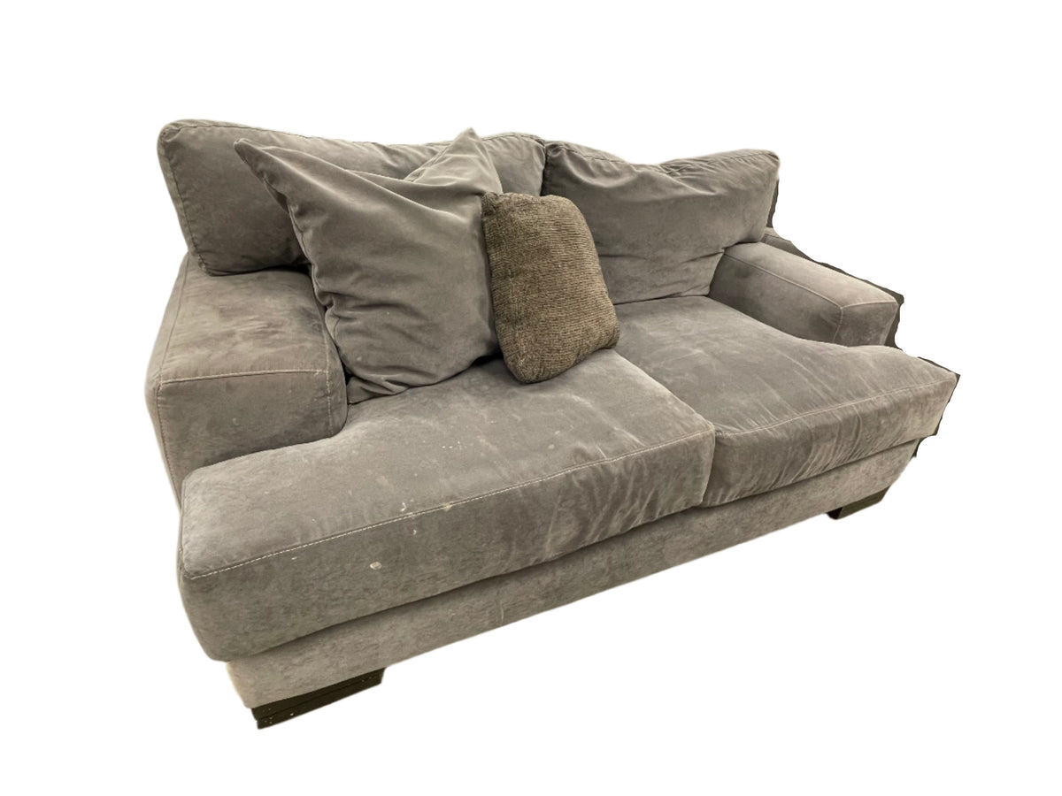 Grey loveseat