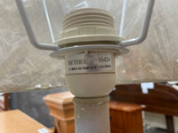 2-tone Pottery Base Table Lamp with Taupe Shade