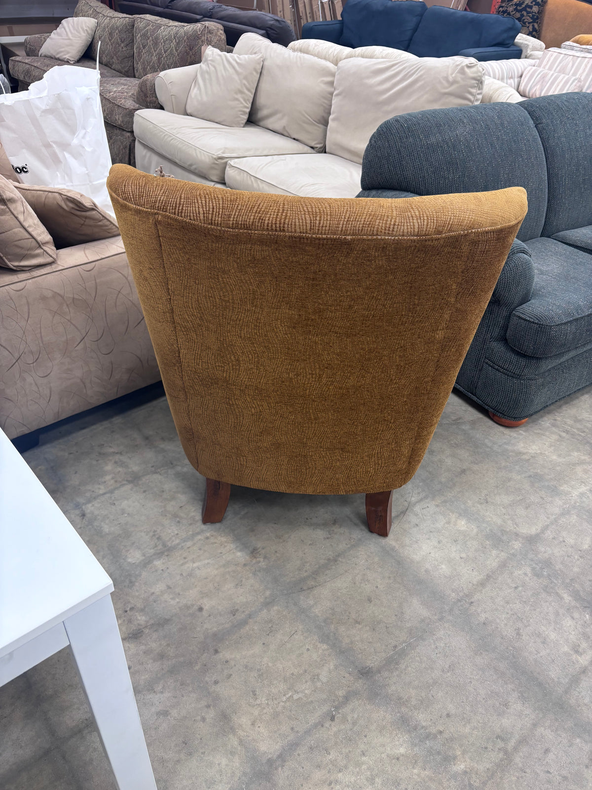 Vintage Mid-Century Mustard Yellow Armchair