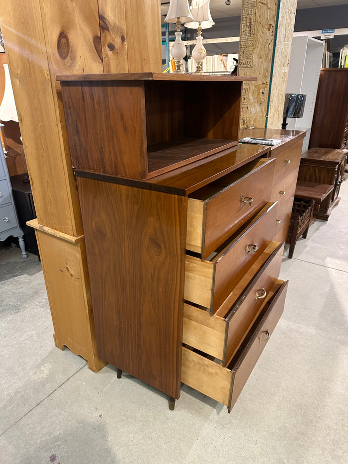 Teak dresser With 4 Drawers and Extra Shelf