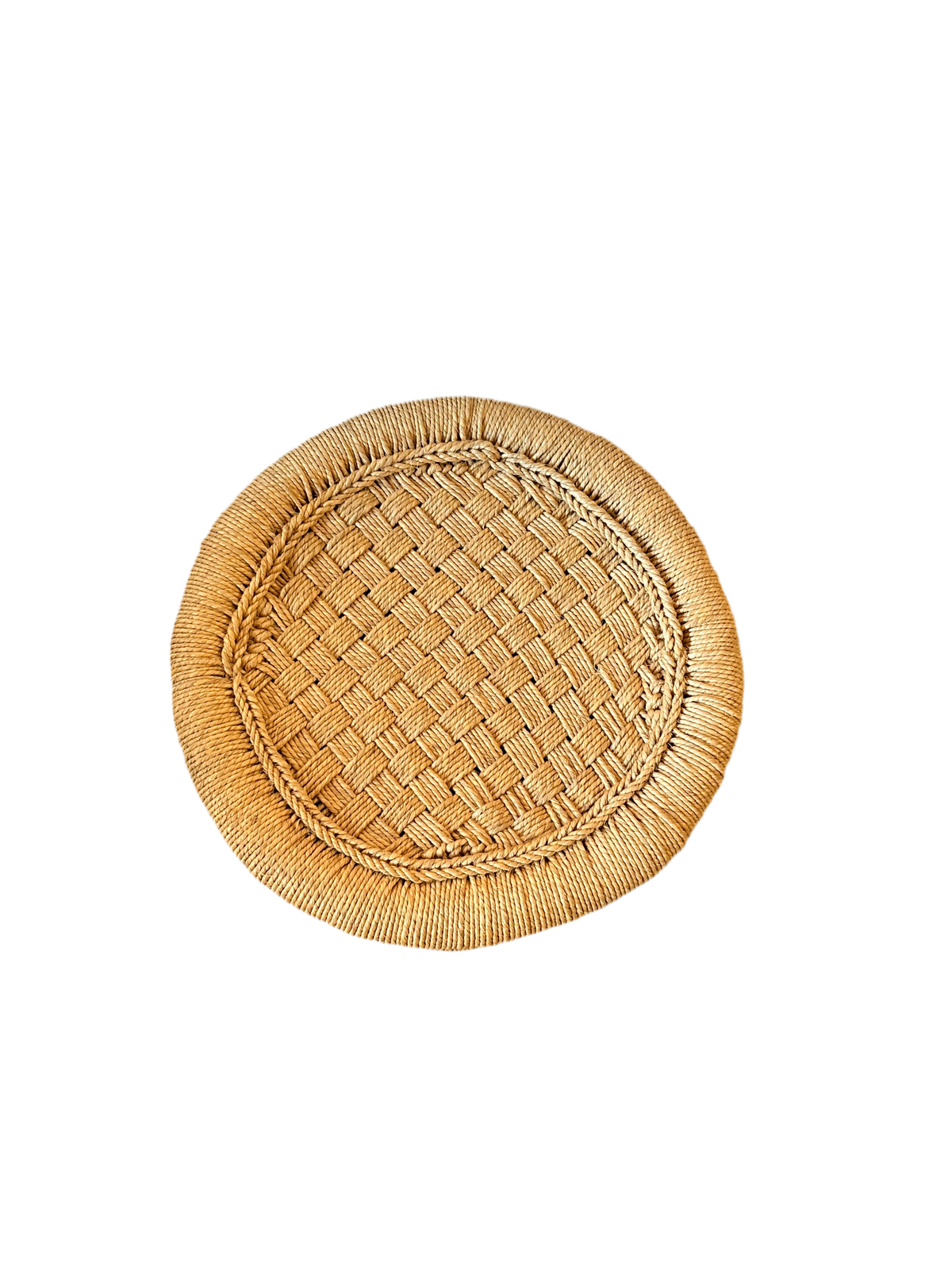 Wicker accent table