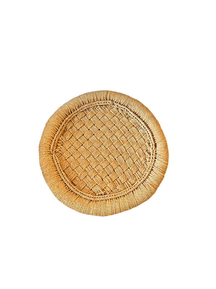 Wicker accent table