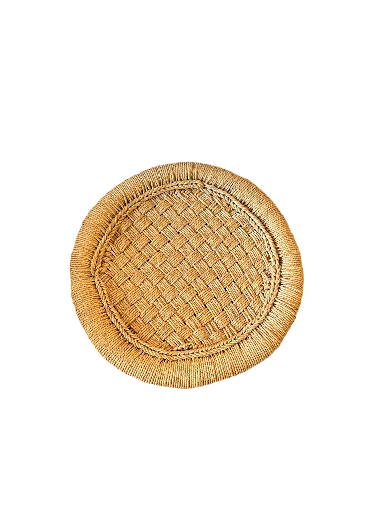 Wicker accent table