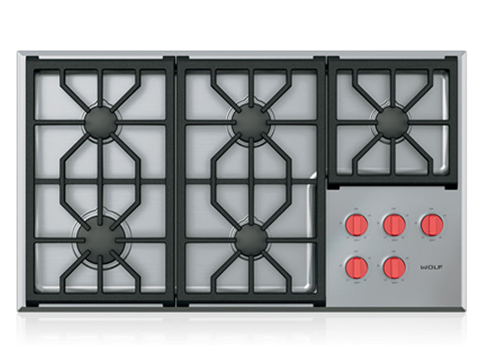 Wolf Professional 36" Gas Cooktop w/ 5-Burners