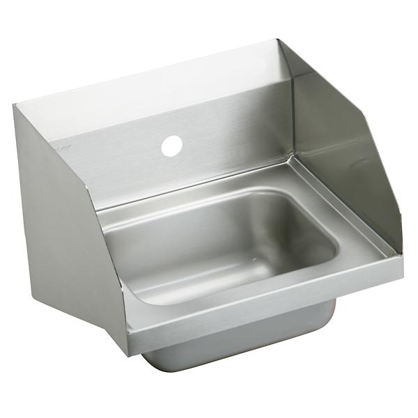 Elkay Stainless Steel 16-3/4" x 15-1/2" x 13" Single Bowl Wall Hung Handwash Sink