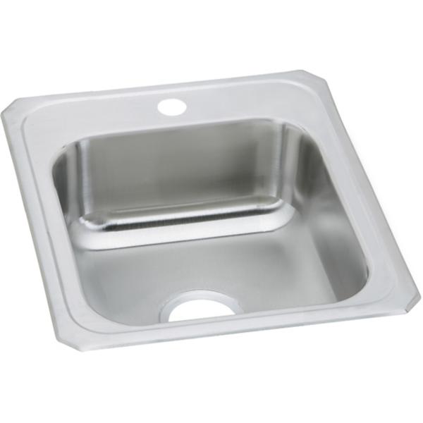 Elkay Celebrity® Stainless Steel 17" x 21-1/4" x 6-7/8" 1-Hole Single Bowl Drop-in Sink