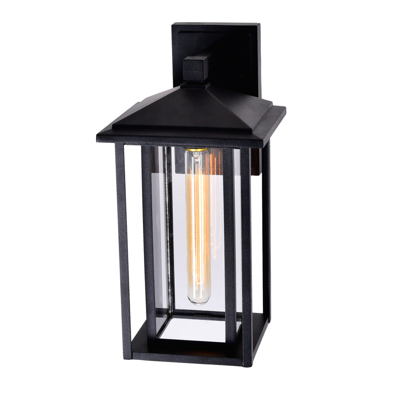 Crawford 1-Light Outdoor Wall Sconce in Black