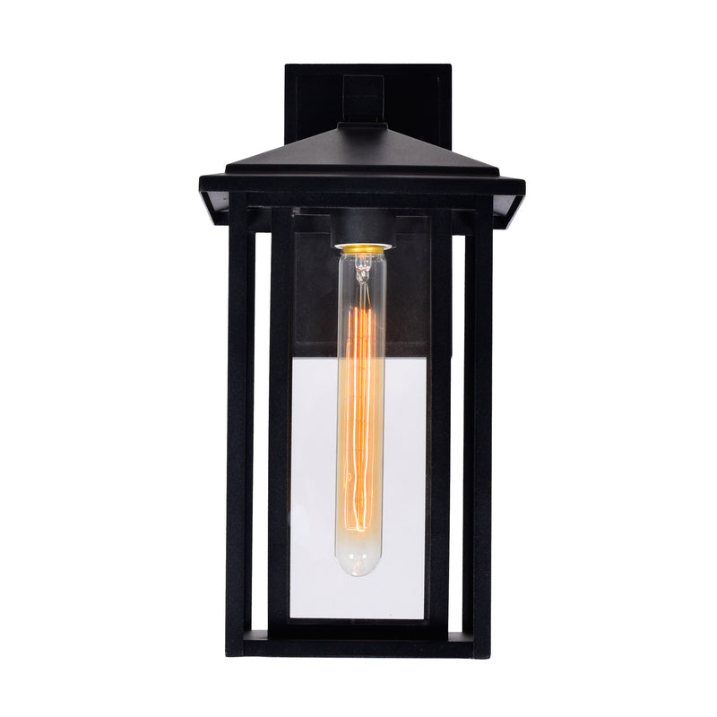 Crawford 1-Light Outdoor Wall Sconce in Black