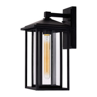 Crawford 1-Light Outdoor Wall Sconce in Black