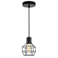 Secure 1-Light Chandelier in Black