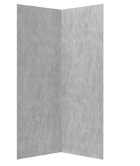 Shower Wall Corner Kit - Concrete Grey