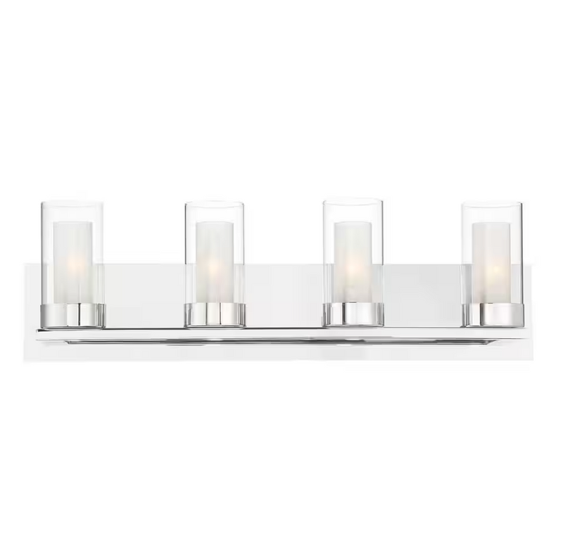 Samantha 4-Light LED Bathroom Vanity Light in Chrome