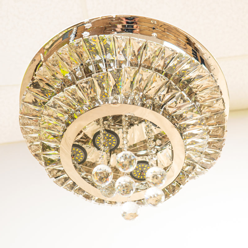 Exquisite Reflective Chandelier - 11" H x 18" Dia ⌀