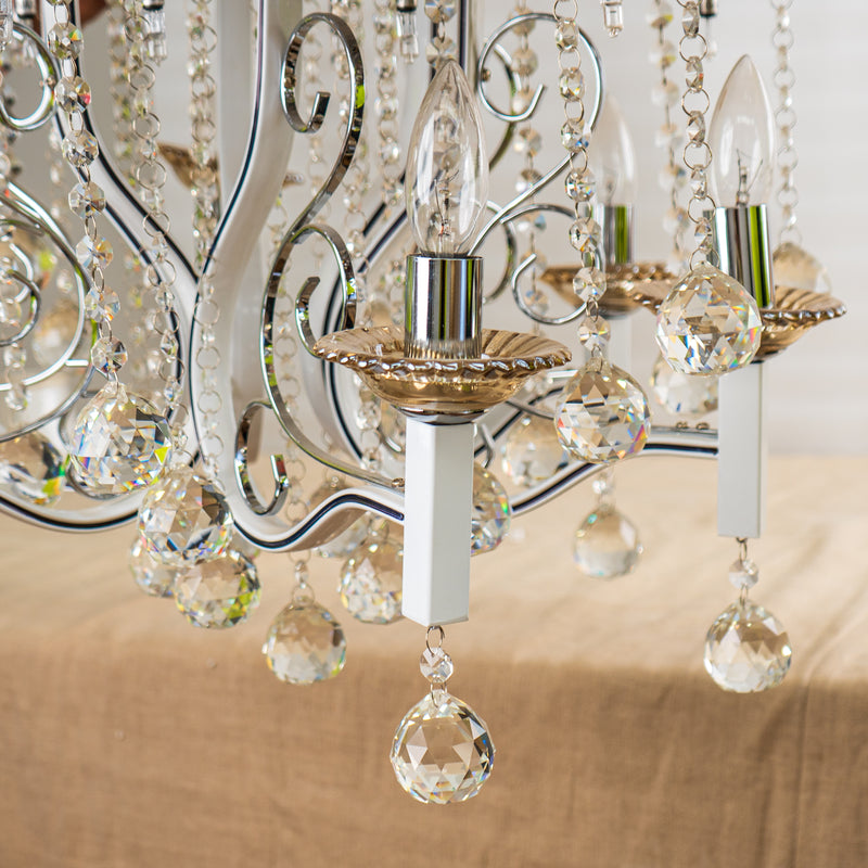 Classic Two-Style Chandelier - 9" H x 18" D