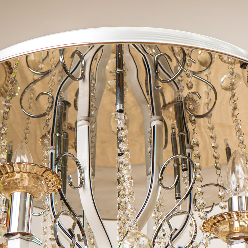 Classic Two-Style Chandelier - 9" H x 18" D