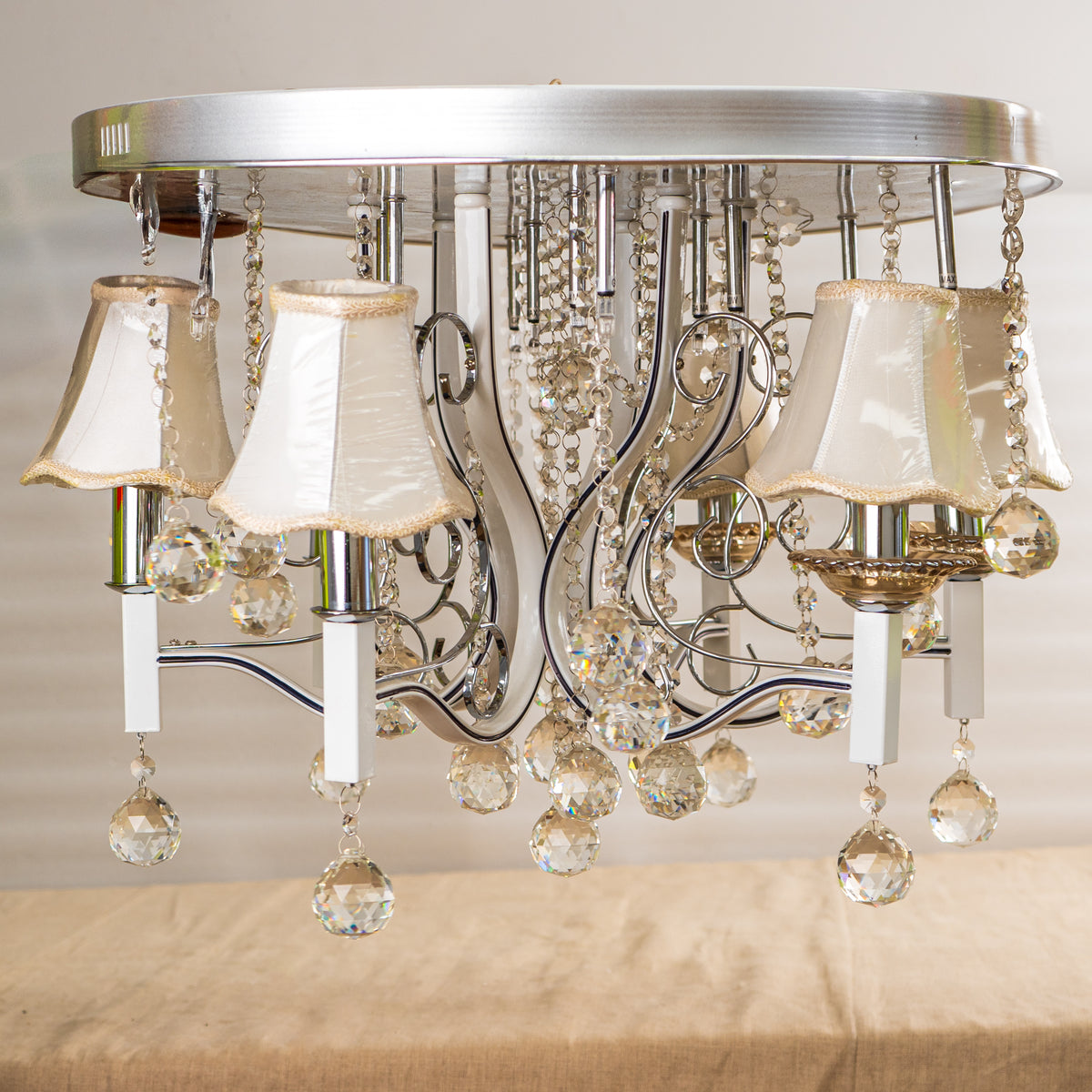 Classic Two-Style Chandelier - 9" H x 18" D