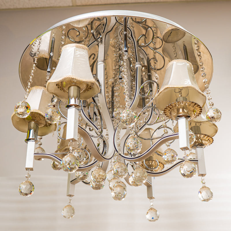 Classic Two-Style Chandelier - 9" H x 18" D