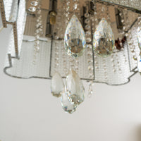 Luxurious Rectangular Crystal Chandelier - 16 7/8" W x 23" H x 7 1/4" D