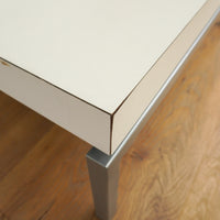 30-inch Square Top Coffee Table in Sutton White