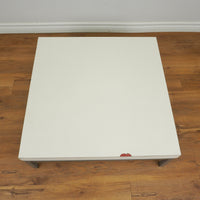 30-inch Square Top Coffee Table in Sutton White