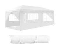 COSTWAY 10ft x 20ft Rectangular White Standard Canopy with Carry Bag