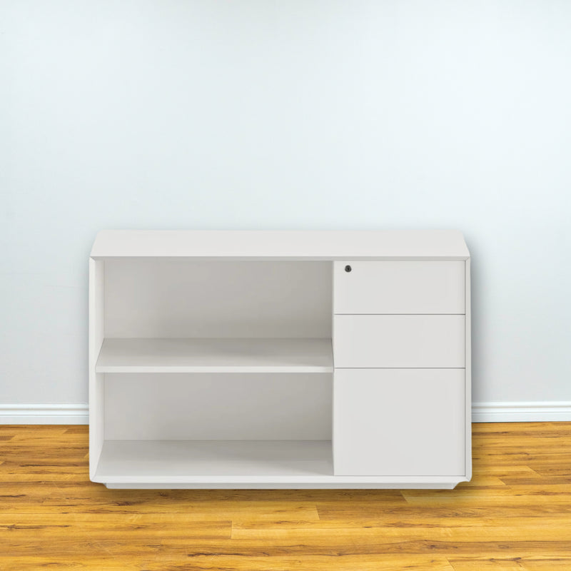 Credenza in White (Right Drawers)