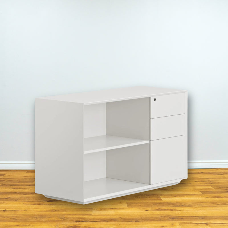 Credenza in White (Right Drawers)