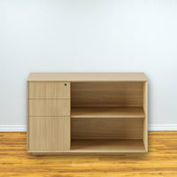 Credenza in Woodgrain (Left Drawers)