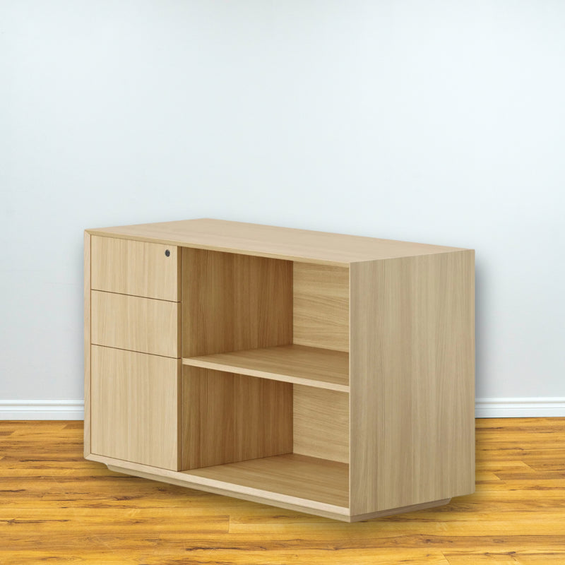 Credenza in Woodgrain (Left Drawers)