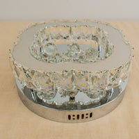 Crystal Ceiling Light - 11.875" L x 12" W x 4.875" H