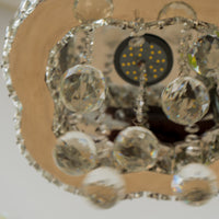 Crystal Ceiling Light - 11.875" L x 12" W x 4.875" H