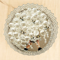 Crystal LED Chandelier - 16" W x 6" H x 16" D