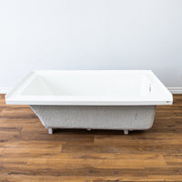 60" Almalfi Acrylic Bathtub in Gloss White BO64R-8