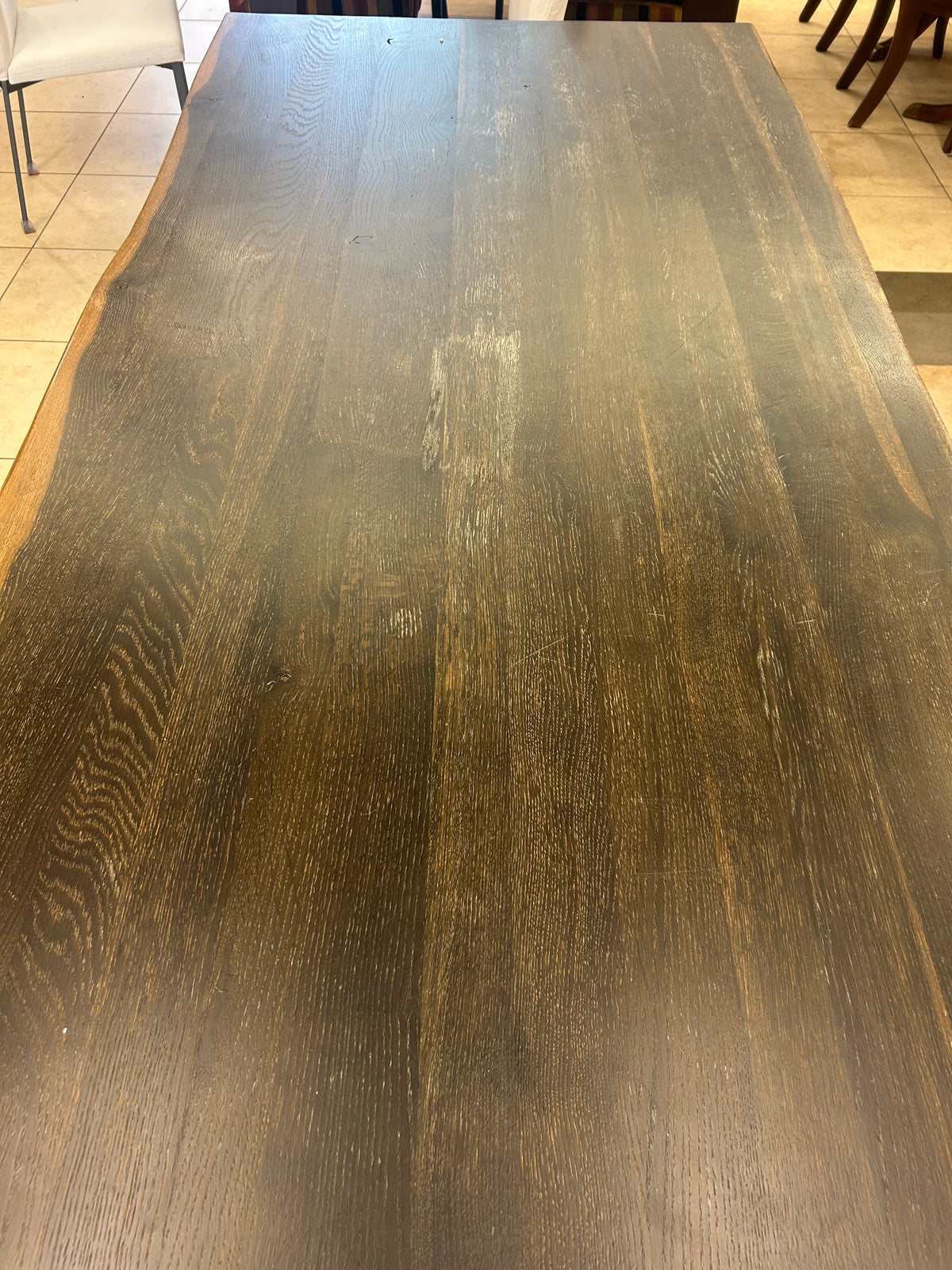 Java Live Edge Solid Dining Table