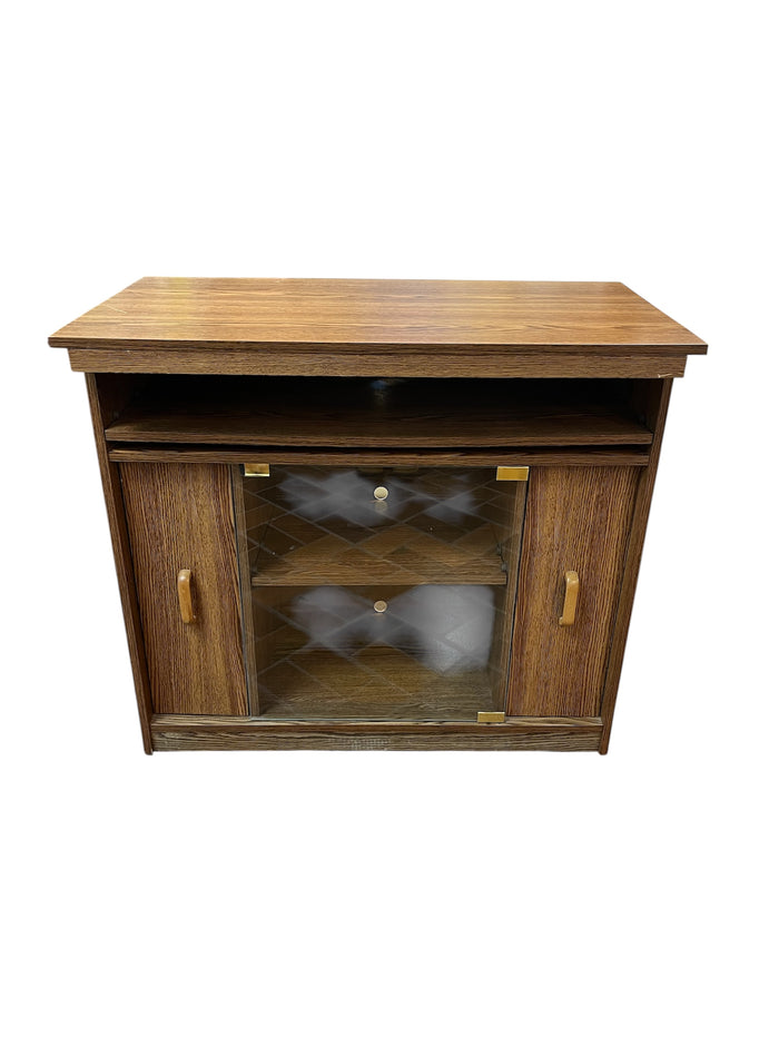 Cabinet with Swivel Top & Pull-Out Rack