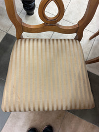 Queen Anne Style Dining Table with 6 Chairs and Leaf
