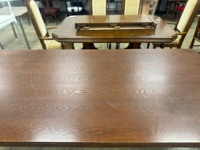 Brown Rectangular Dining Table
