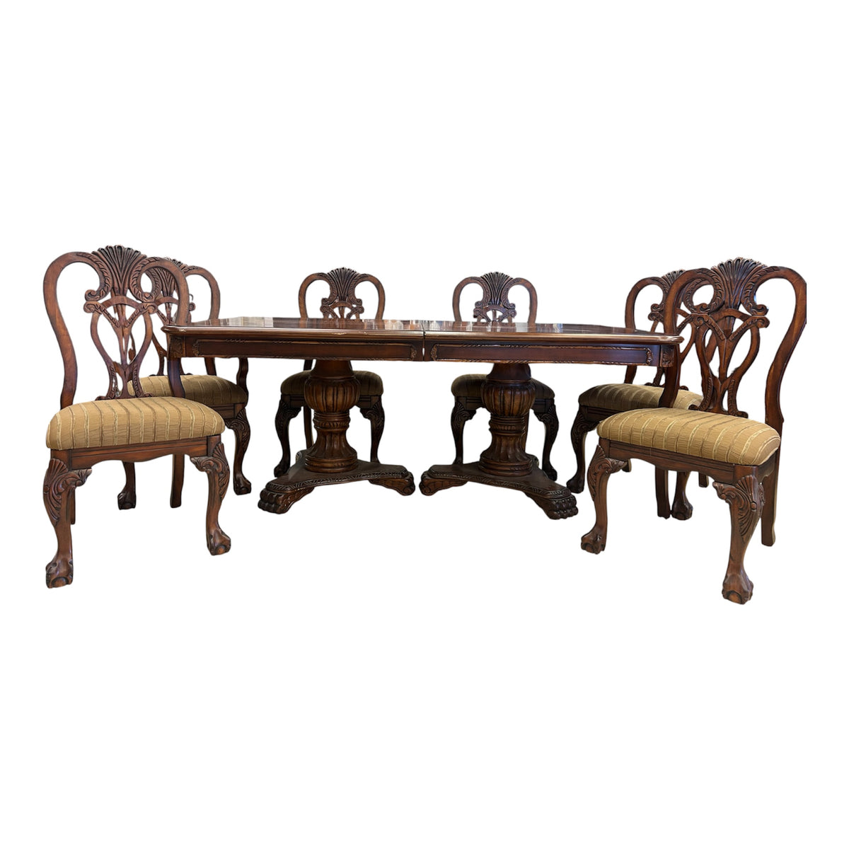 Flavia Extendable Dining Set with 6 chairs