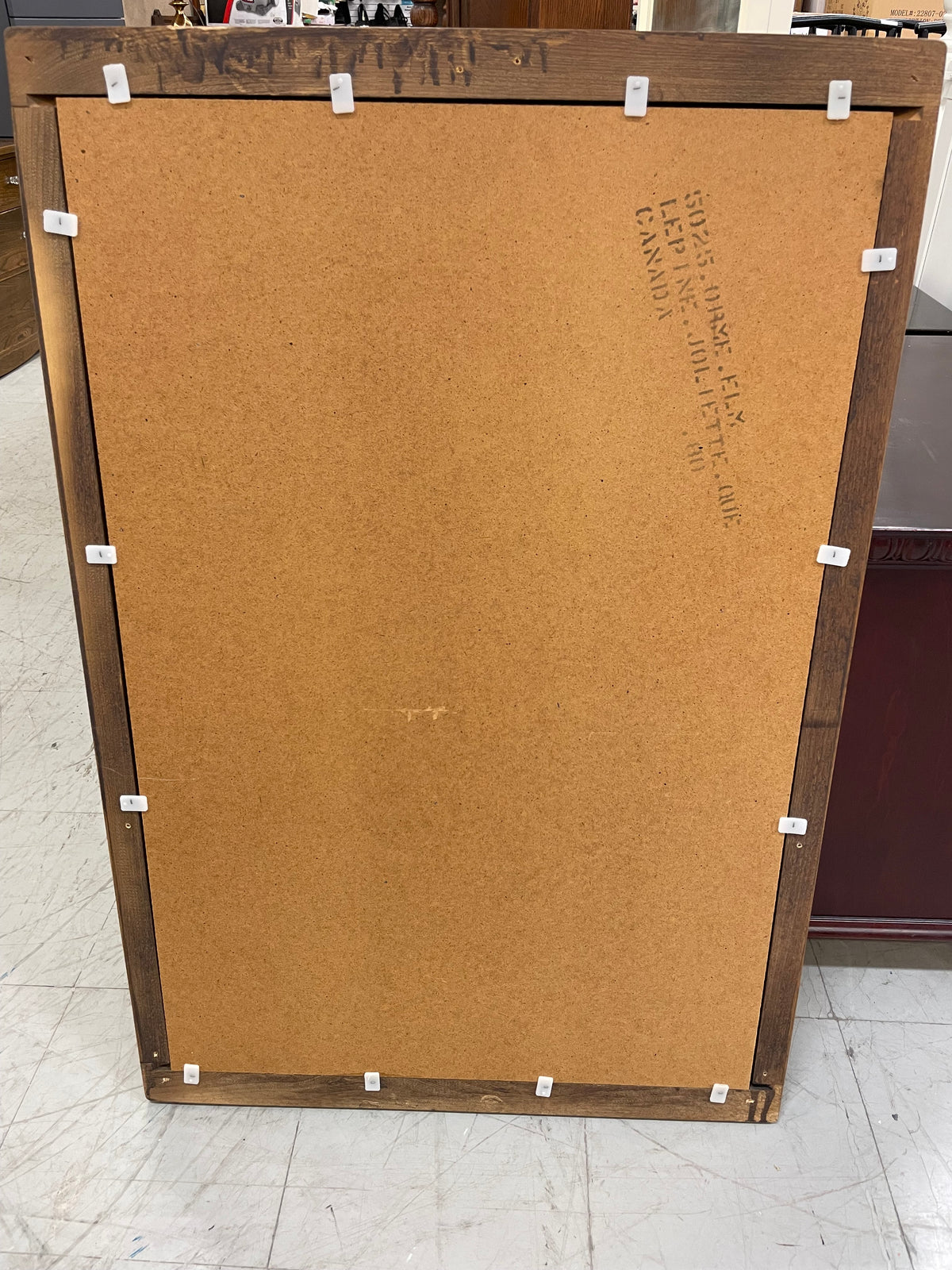 Wood Frame Mirror 39.75 in H x 27 in W