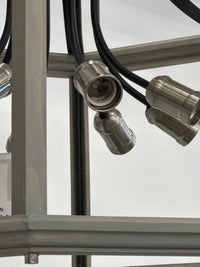 Artcraft Wooden Frame 8 Bulbs Chandelier