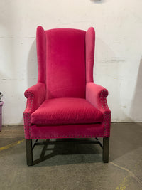 Queen Red Velvet Armchair