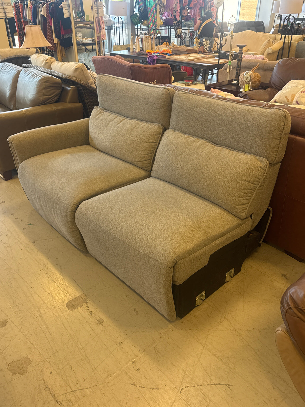 Contemporary Reclining Fabric Sofa