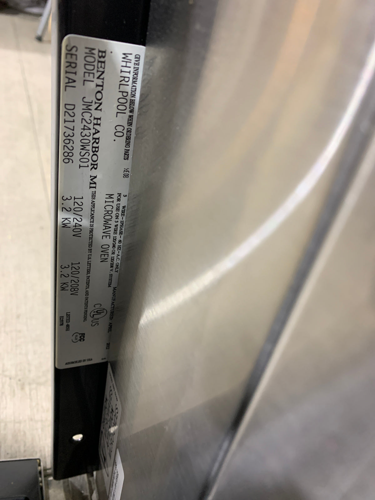 Jenn-Air Wall Microwave