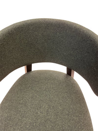 Dark Green Upholstered Bar Stool Black Frame