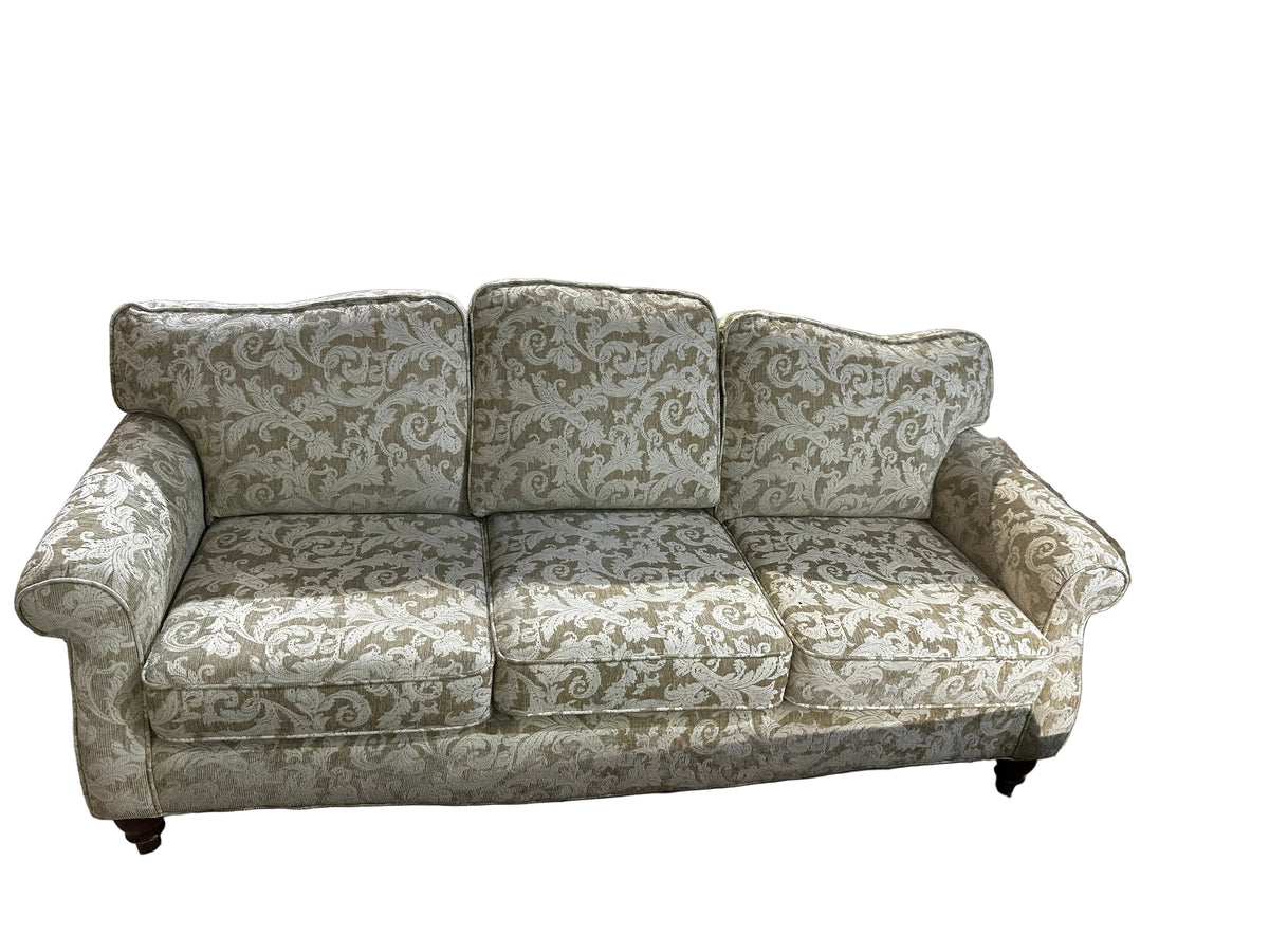 Cream Floral Patterned Sofa